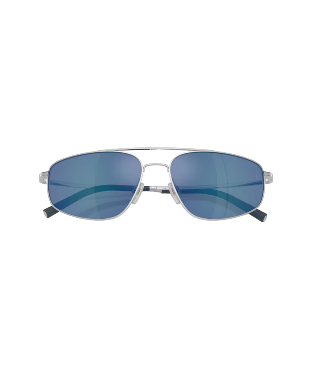 Brushed silver-Marine flash mirror