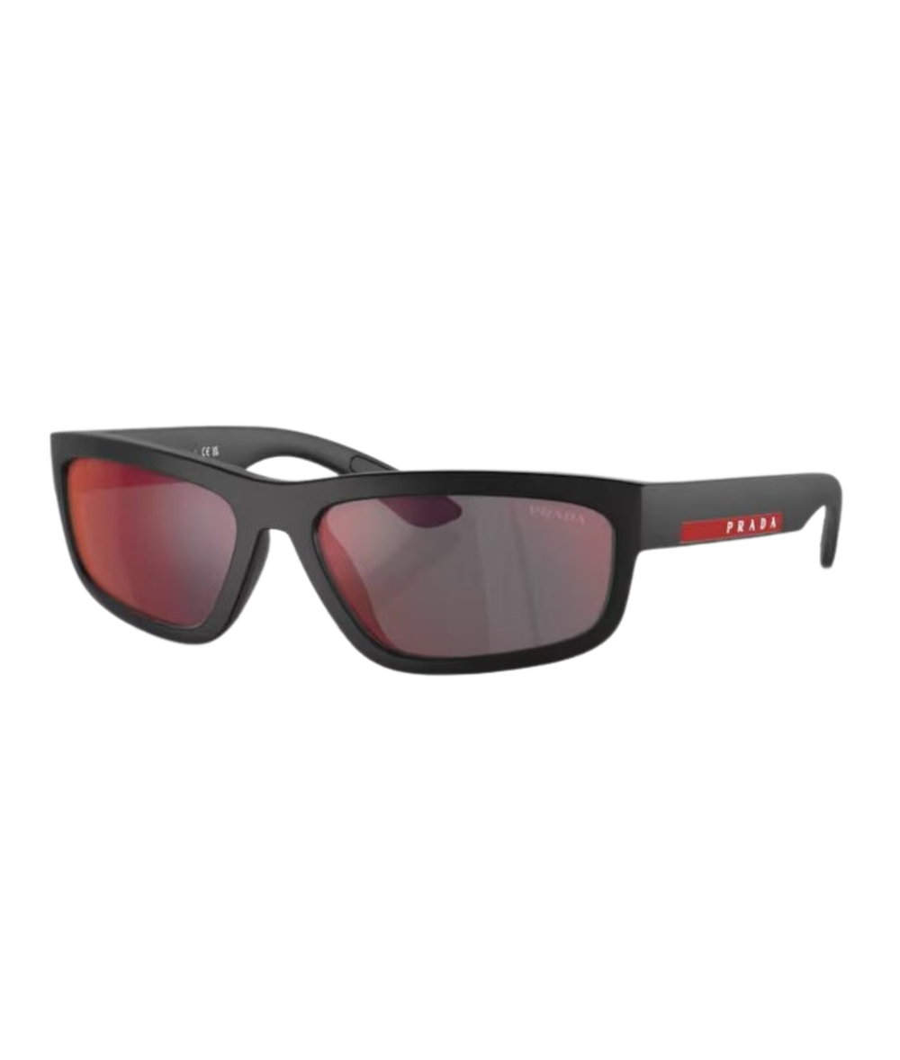 Black rubbered-Dark grey mirror blue/red