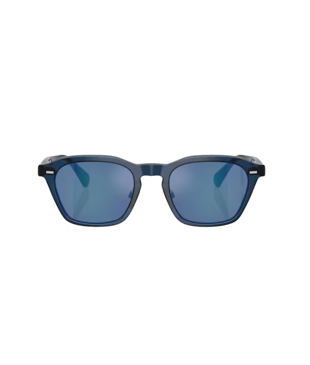 Ash blue-Marine flash mirror