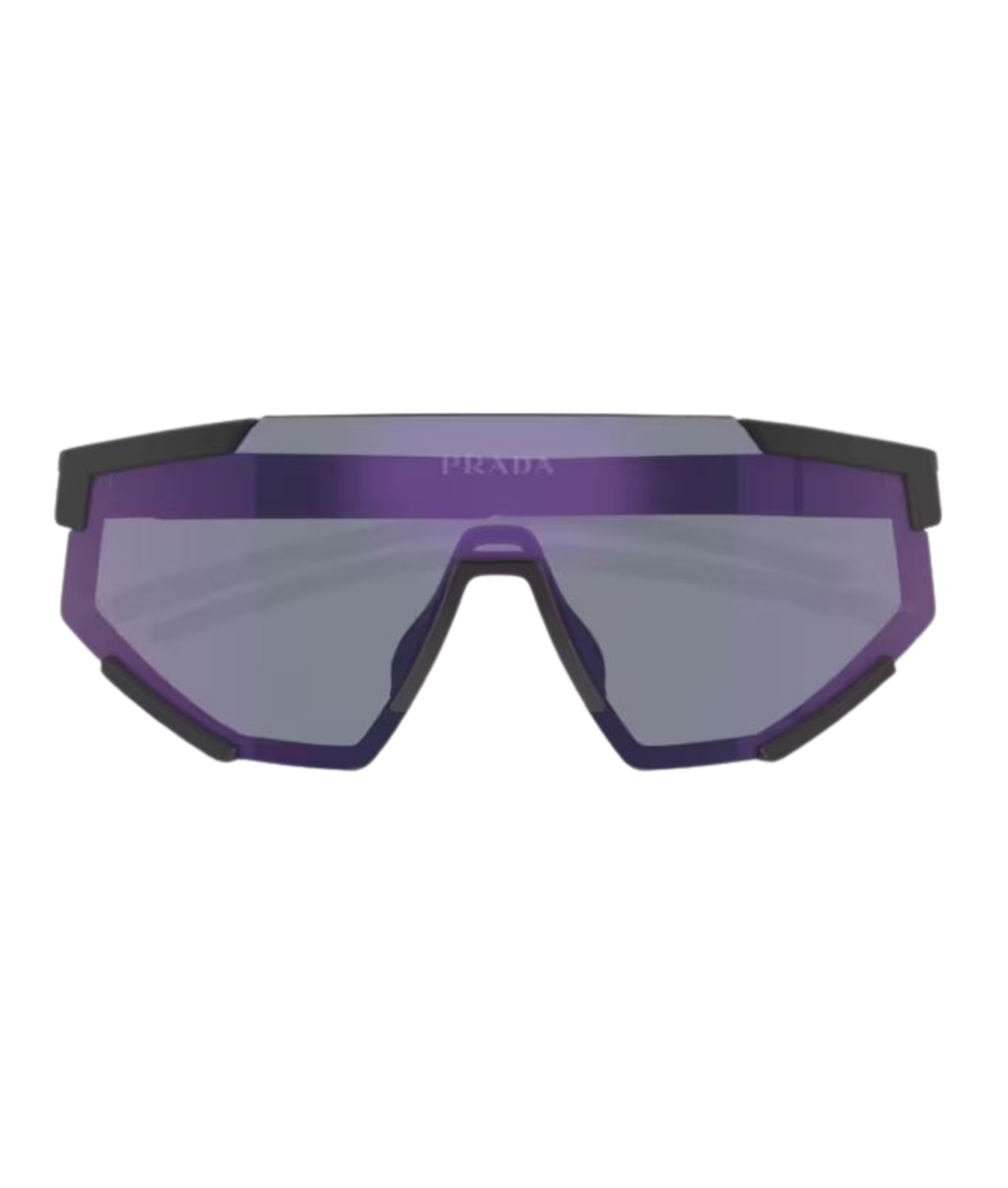 Black rubber-Dark blue mirror violet