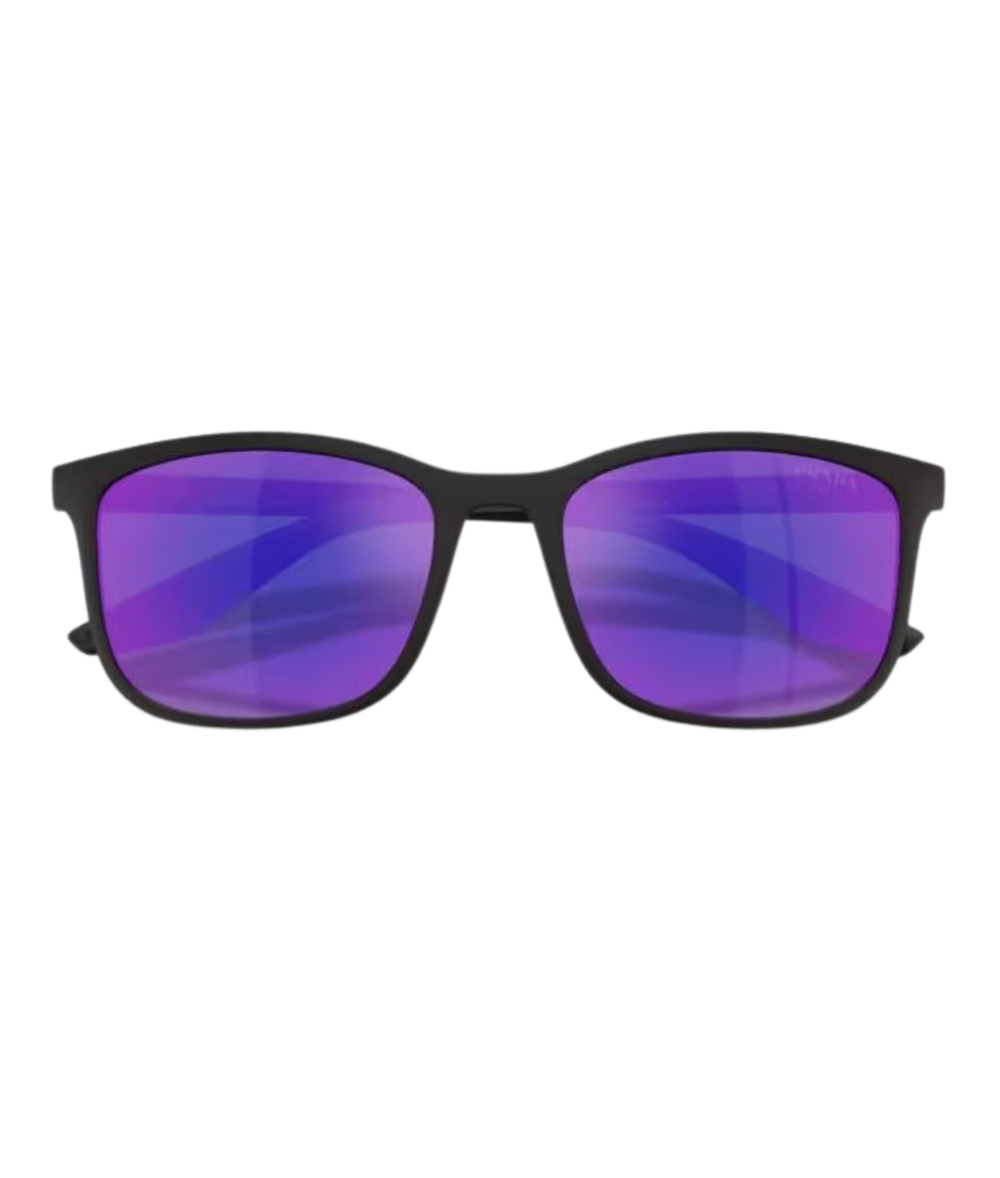 Matte grey-Dark blue mirror violet