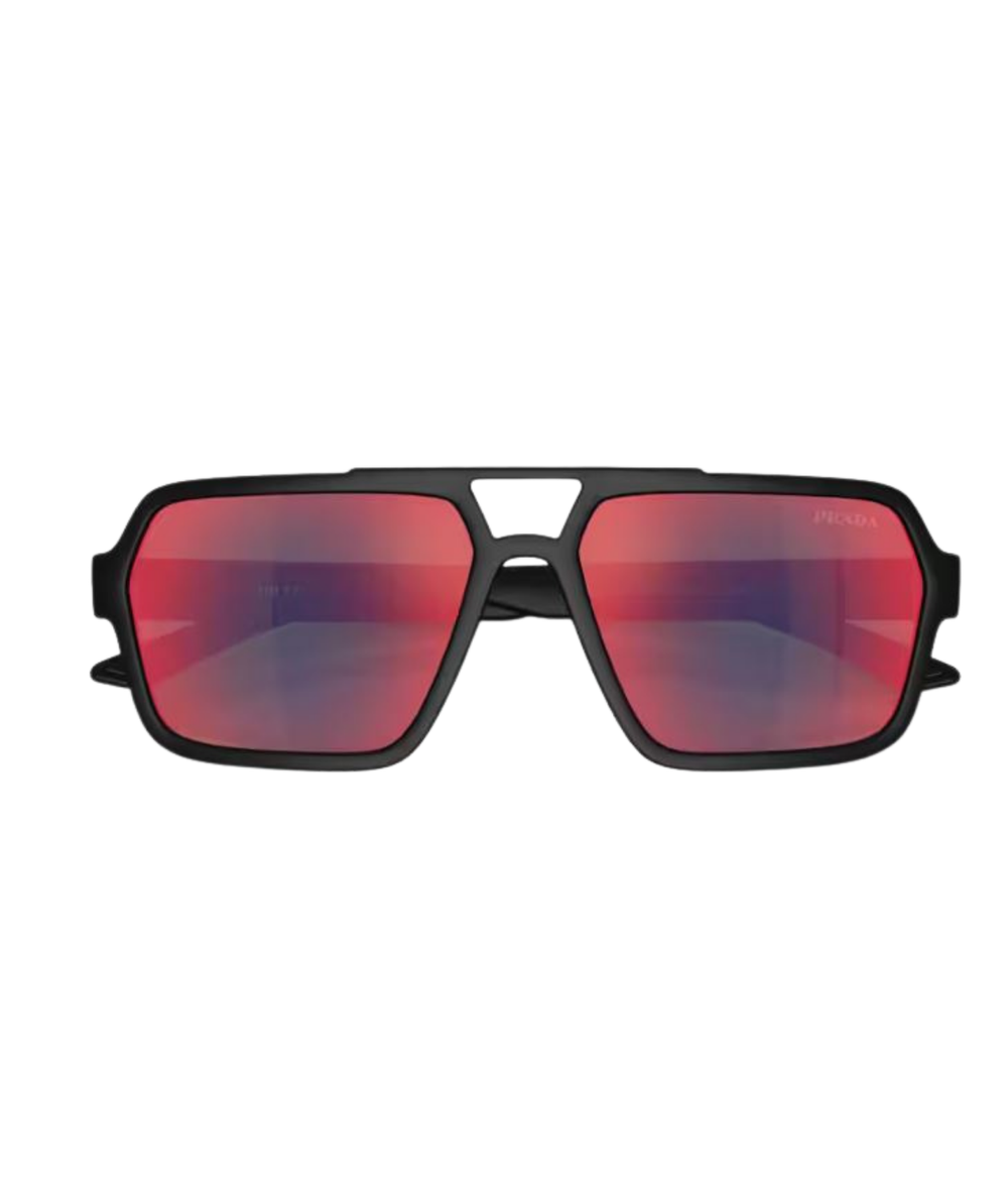 Black rubber-Dark grey mirror blue/red
