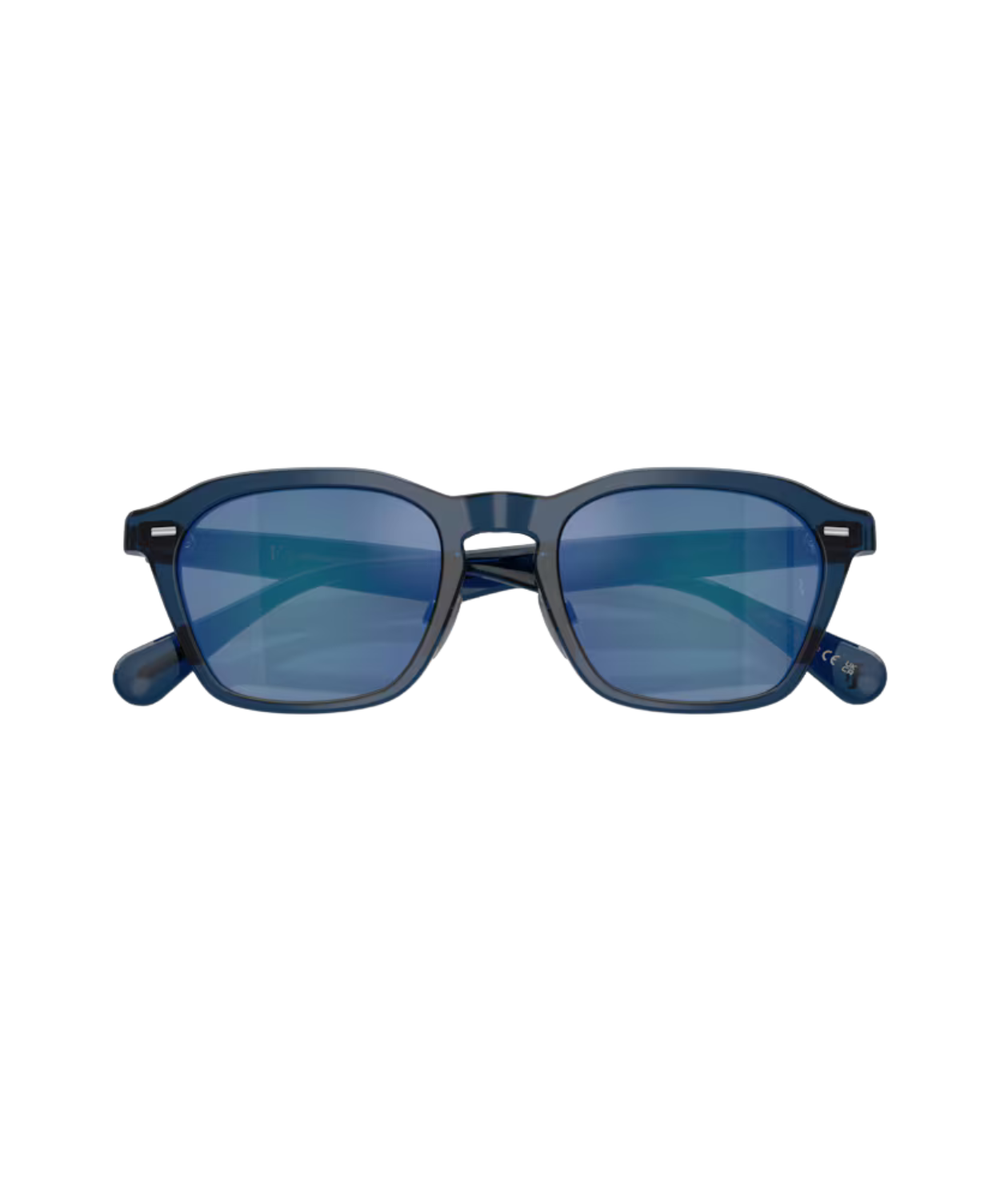 Ash blue-Marine flash mirror