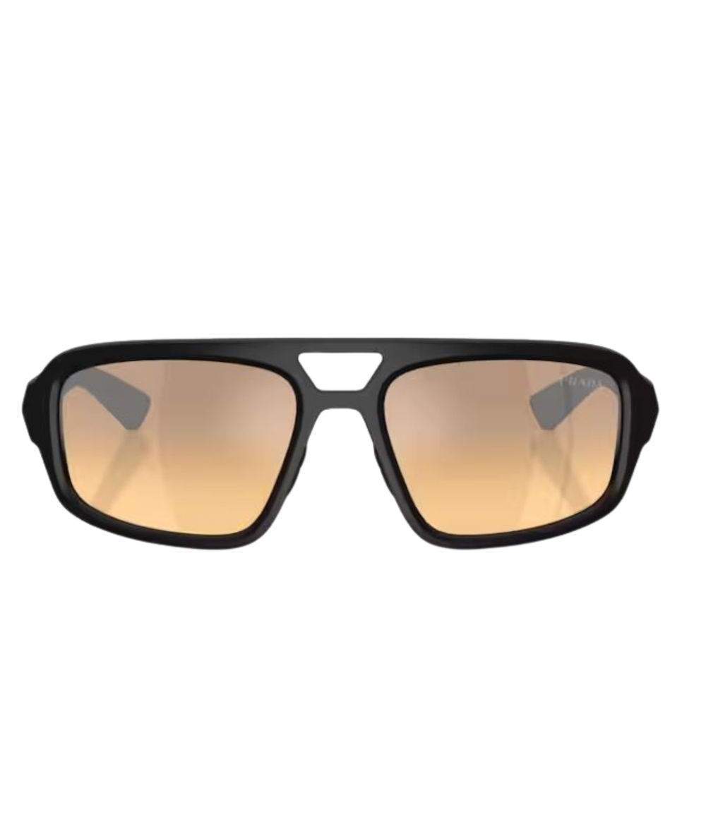 Matte black-Orange mirror silver gradient