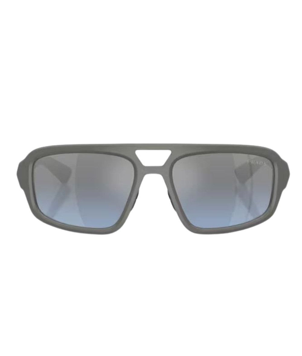 Metal grey-Light blue mirror silver gradient