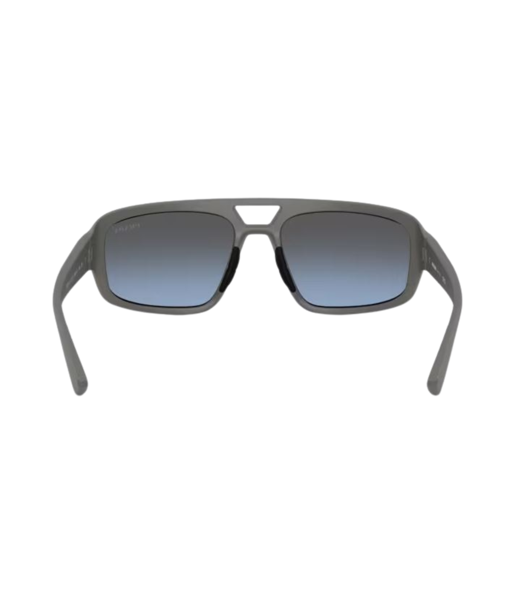 Metal grey-Light blue mirror silver gradient