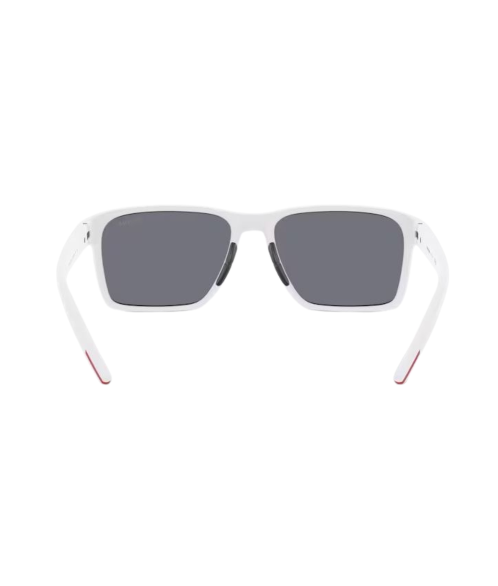White rubber-Light blue mirror silver