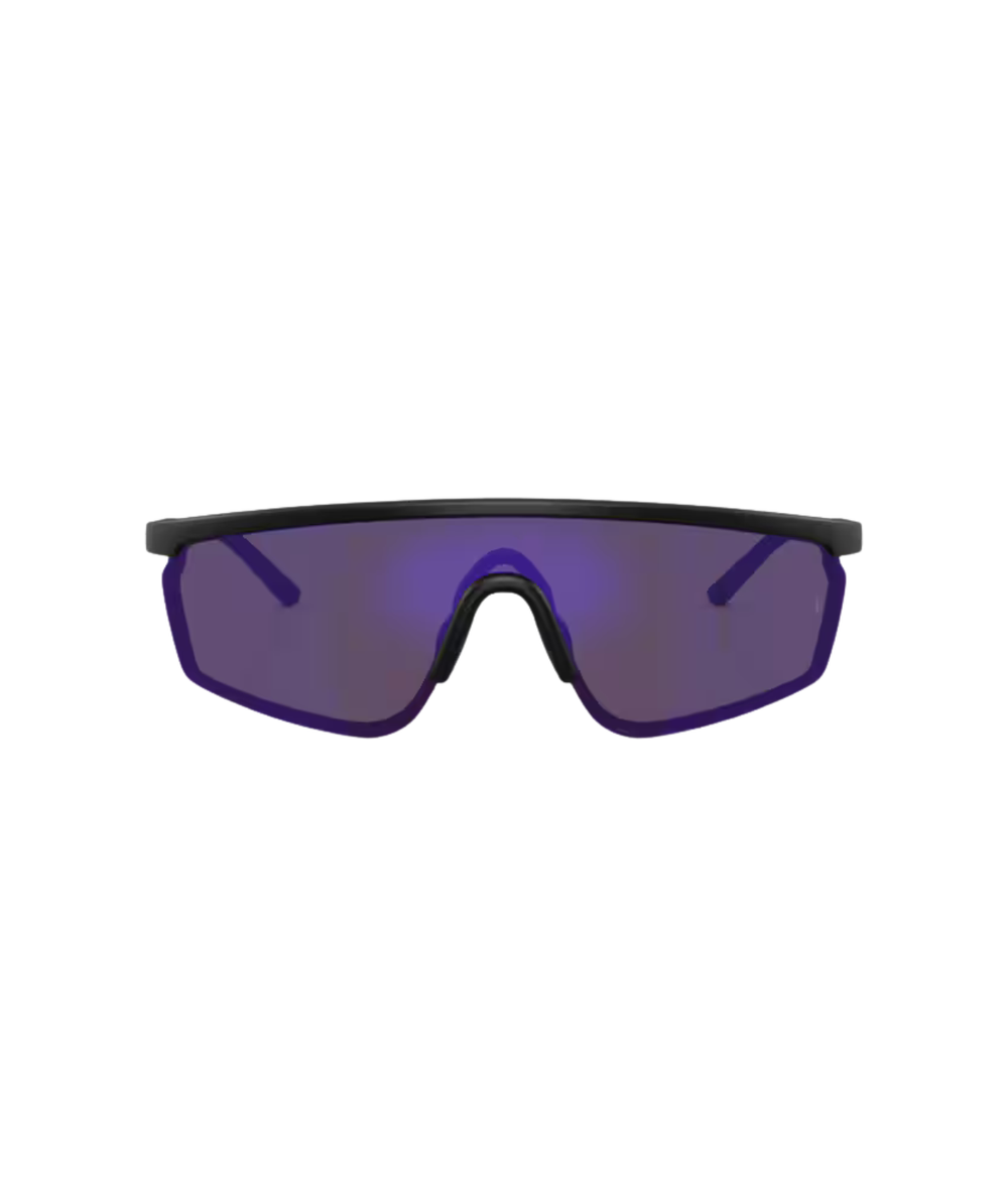 Semi-matte black-Royal purple mirror