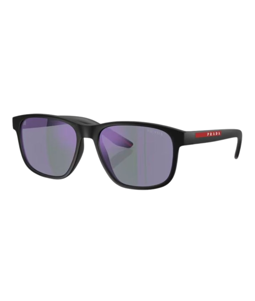 Matte black-Dark blue mirror violet