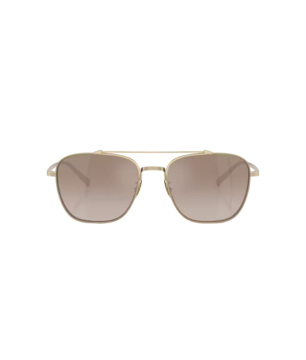 Soft gold-Tuscan brown gradient mirror