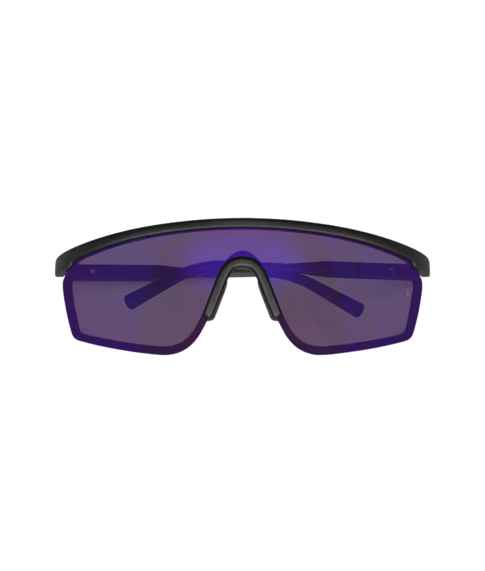 Semi-matte black-Royal purple mirror