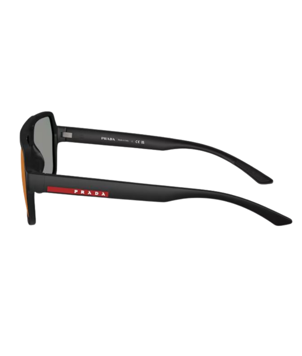 Black rubber-Dark grey mirror blue/red