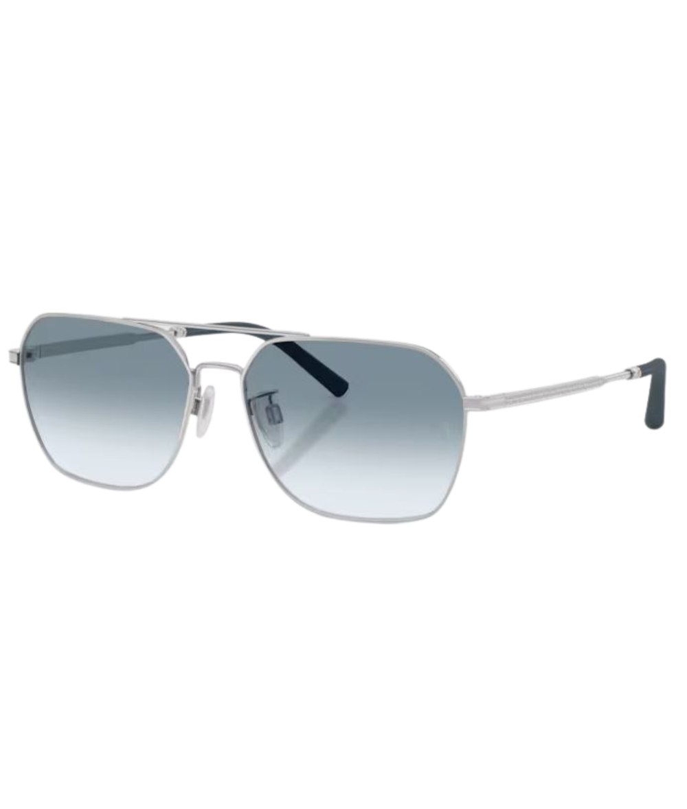 Brushed silver-Sky gradient wash to dark
