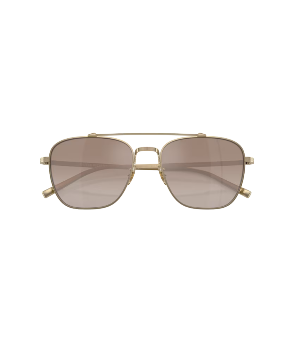 Soft gold-Tuscan brown gradient mirror