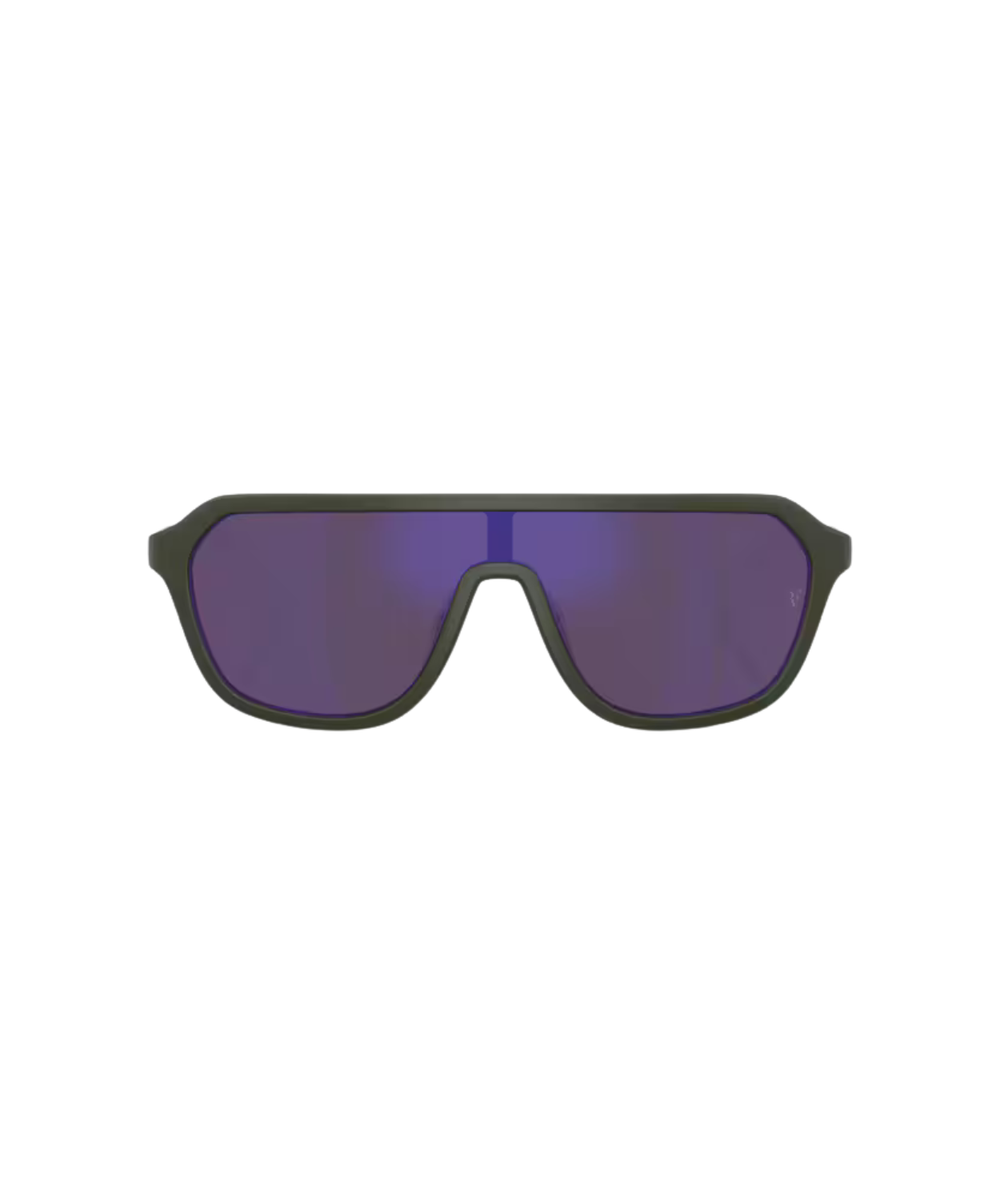 Semi-matte green smoke-Royal purple mirror