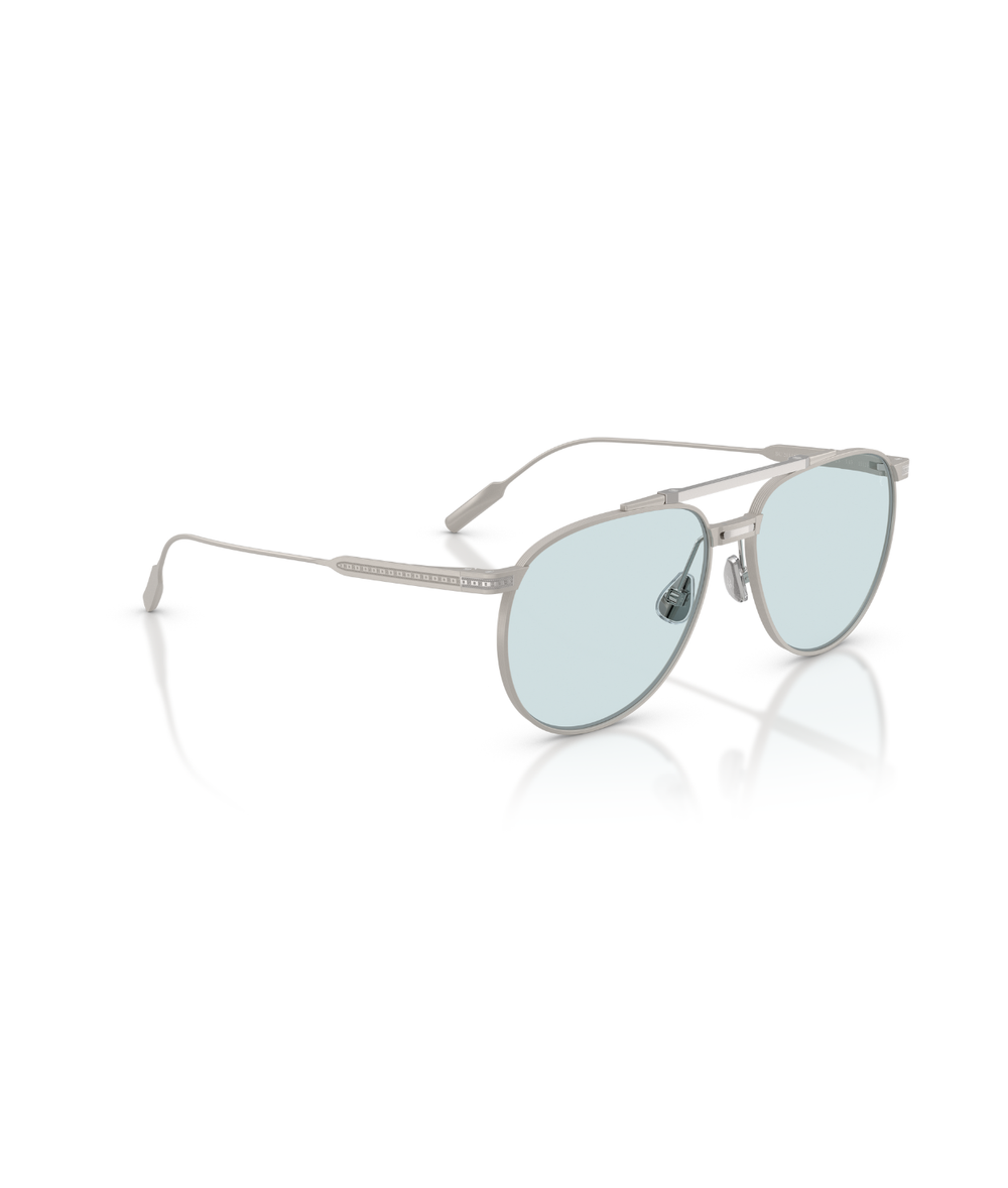 Argento sabbiato-Blue transition