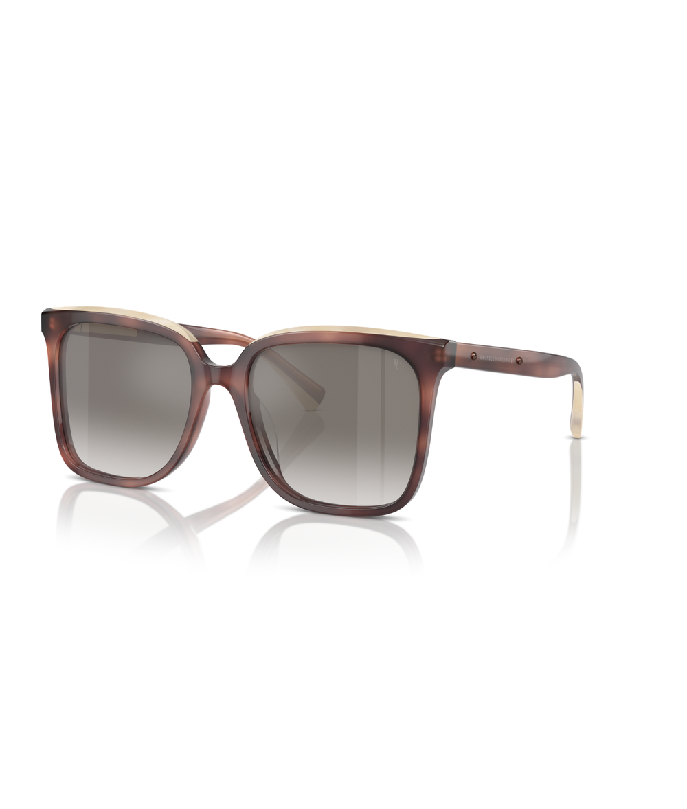 Havana ortensia/panama-Gradient grey mirror silver