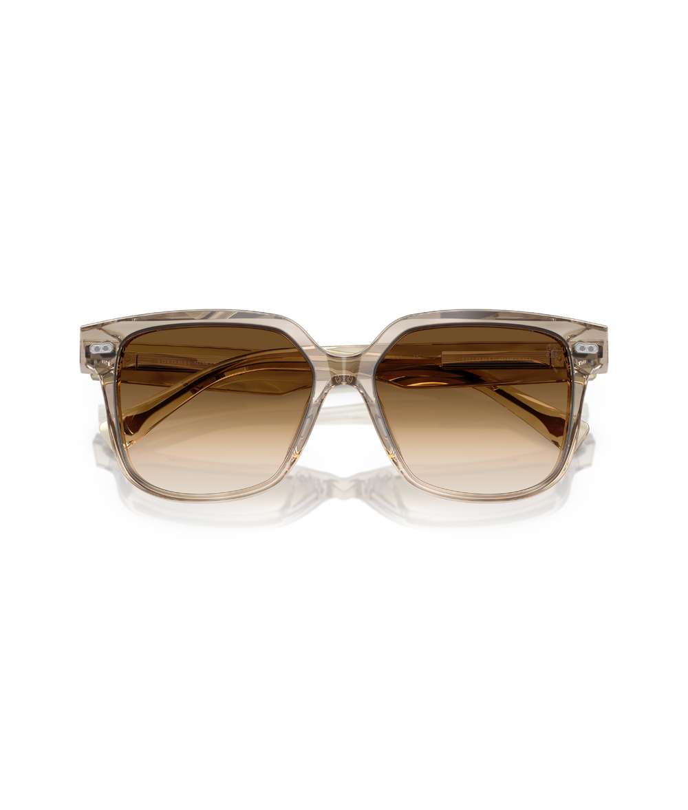 Striped Ivory-Clear Gradient Brown