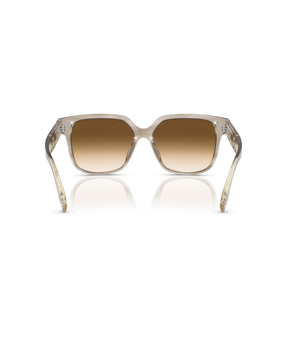 Striped Ivory-Clear Gradient Brown