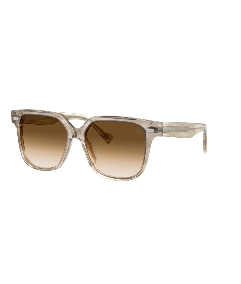 Striped Ivory-Clear Gradient Brown