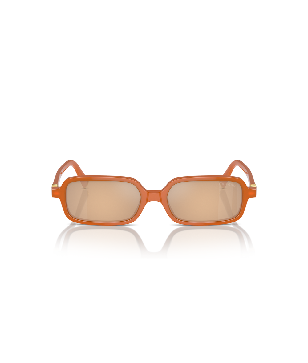 Turmeric opal-Light orange mirror silver
