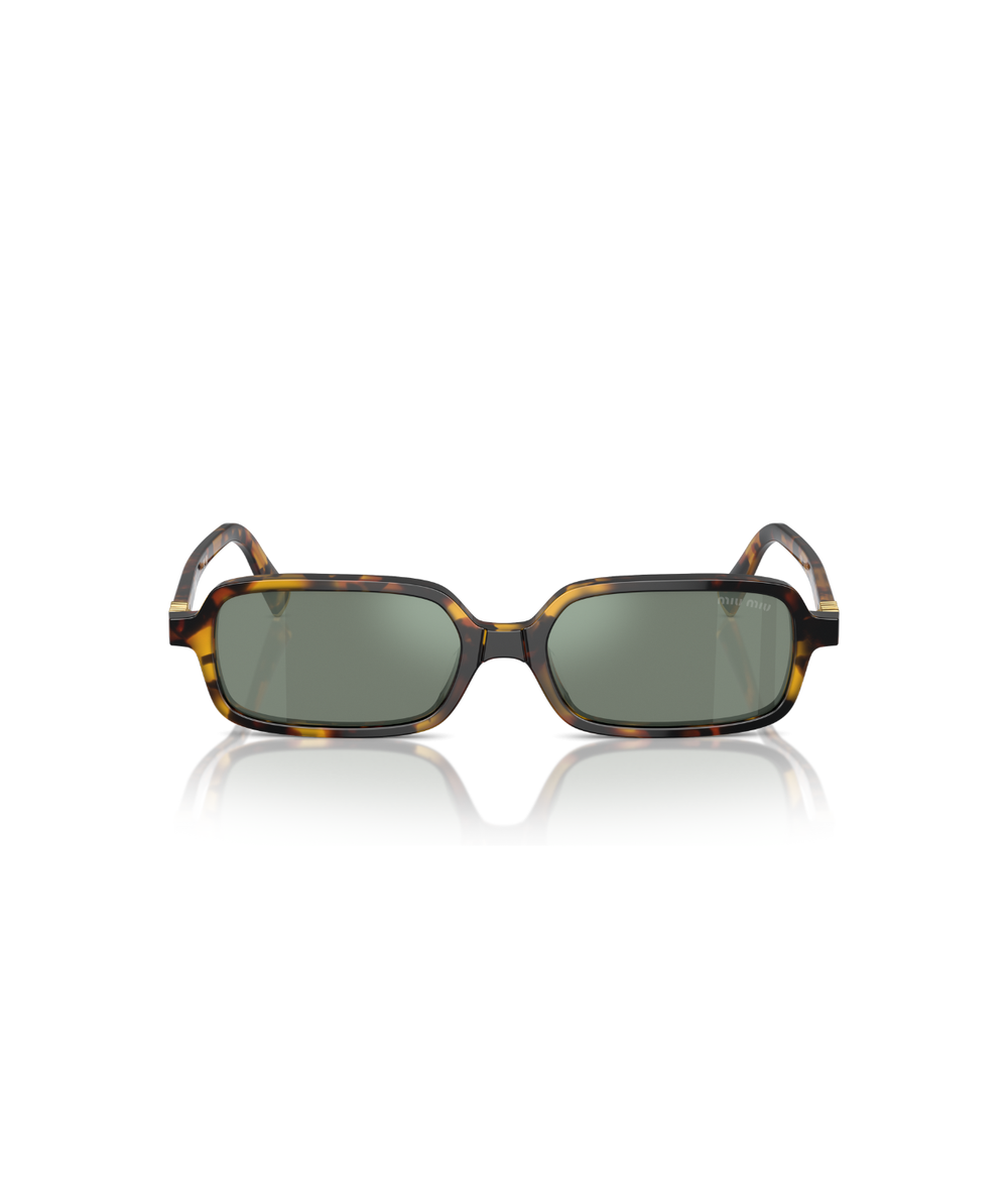Honey havana-Green mirror internal silver