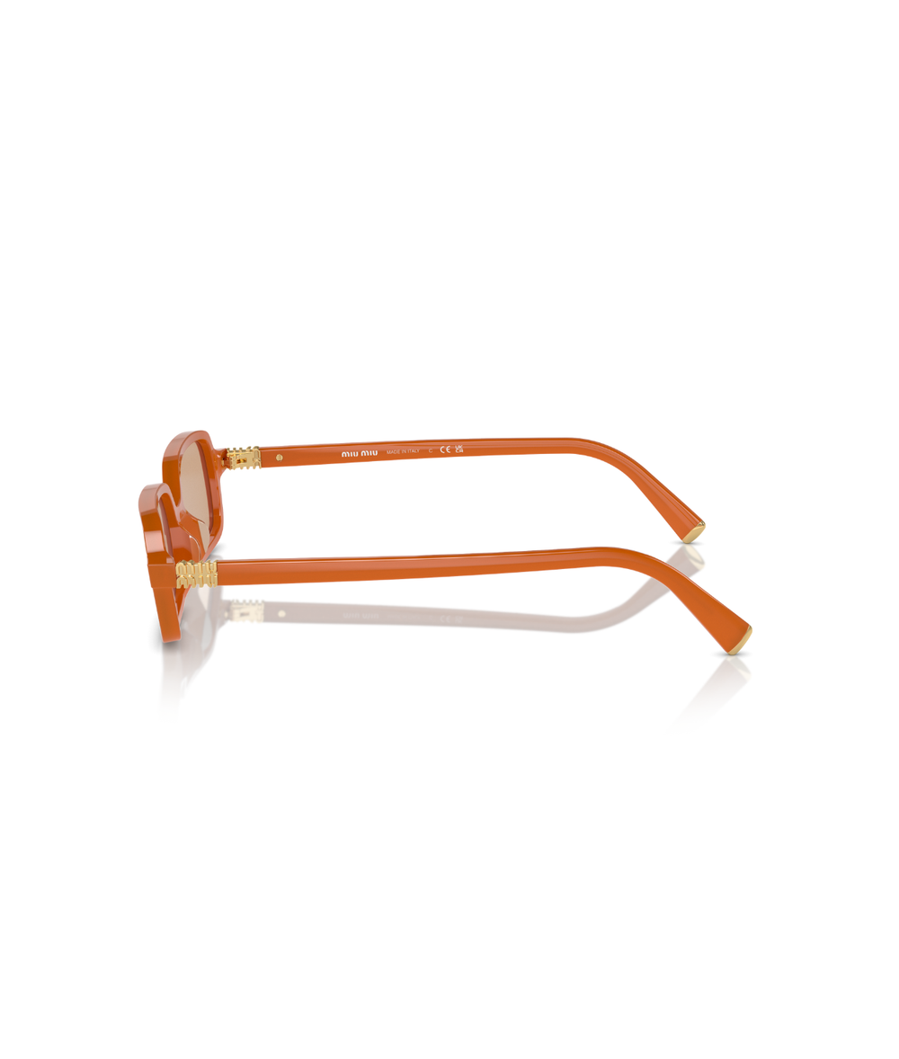Turmeric opal-Light orange mirror silver