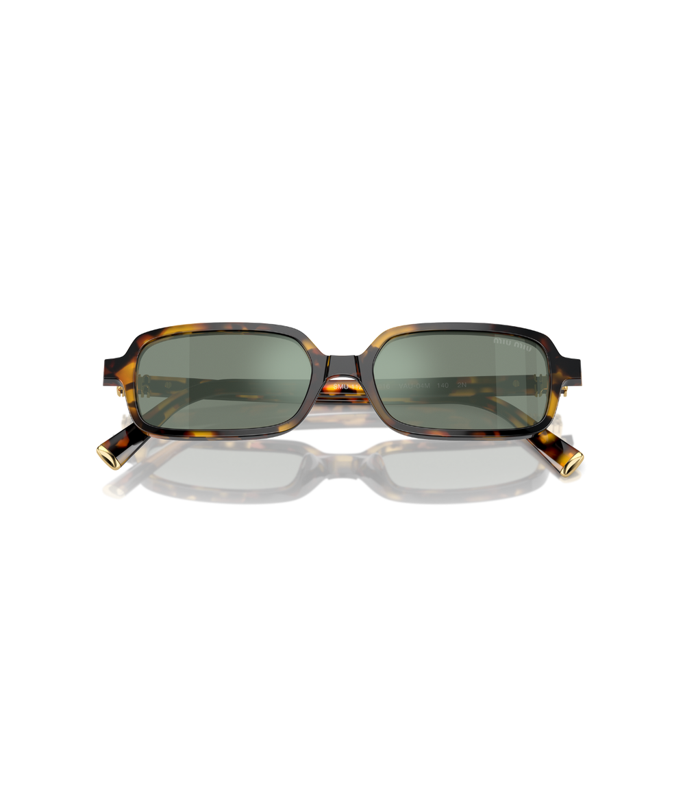 Honey havana-Green mirror internal silver