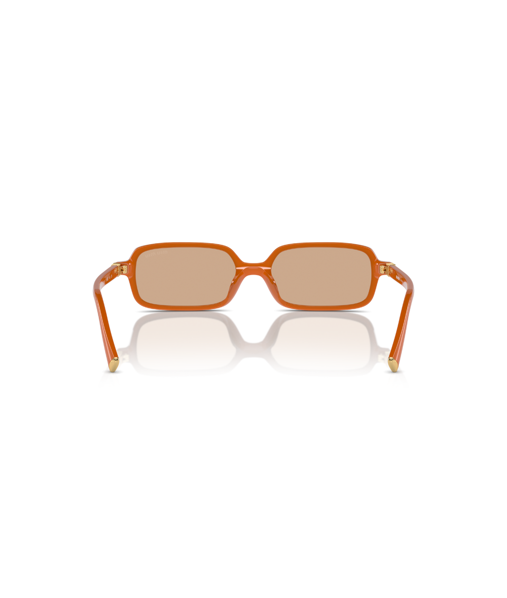 Turmeric opal-Light orange mirror silver