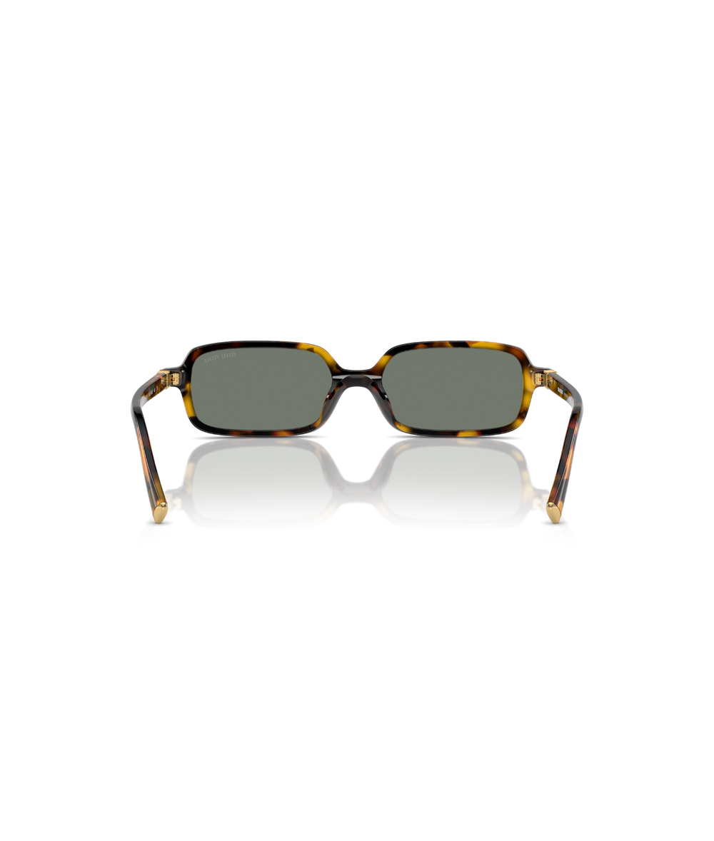 Honey havana-Green mirror internal silver