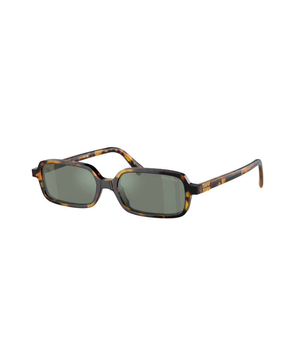 Honey havana-Green mirror internal silver