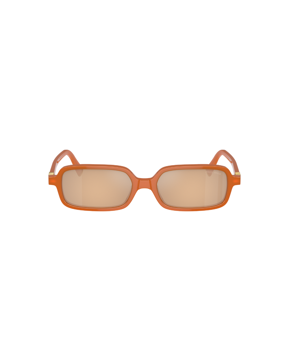 Turmeric opal-Light orange mirror silver
