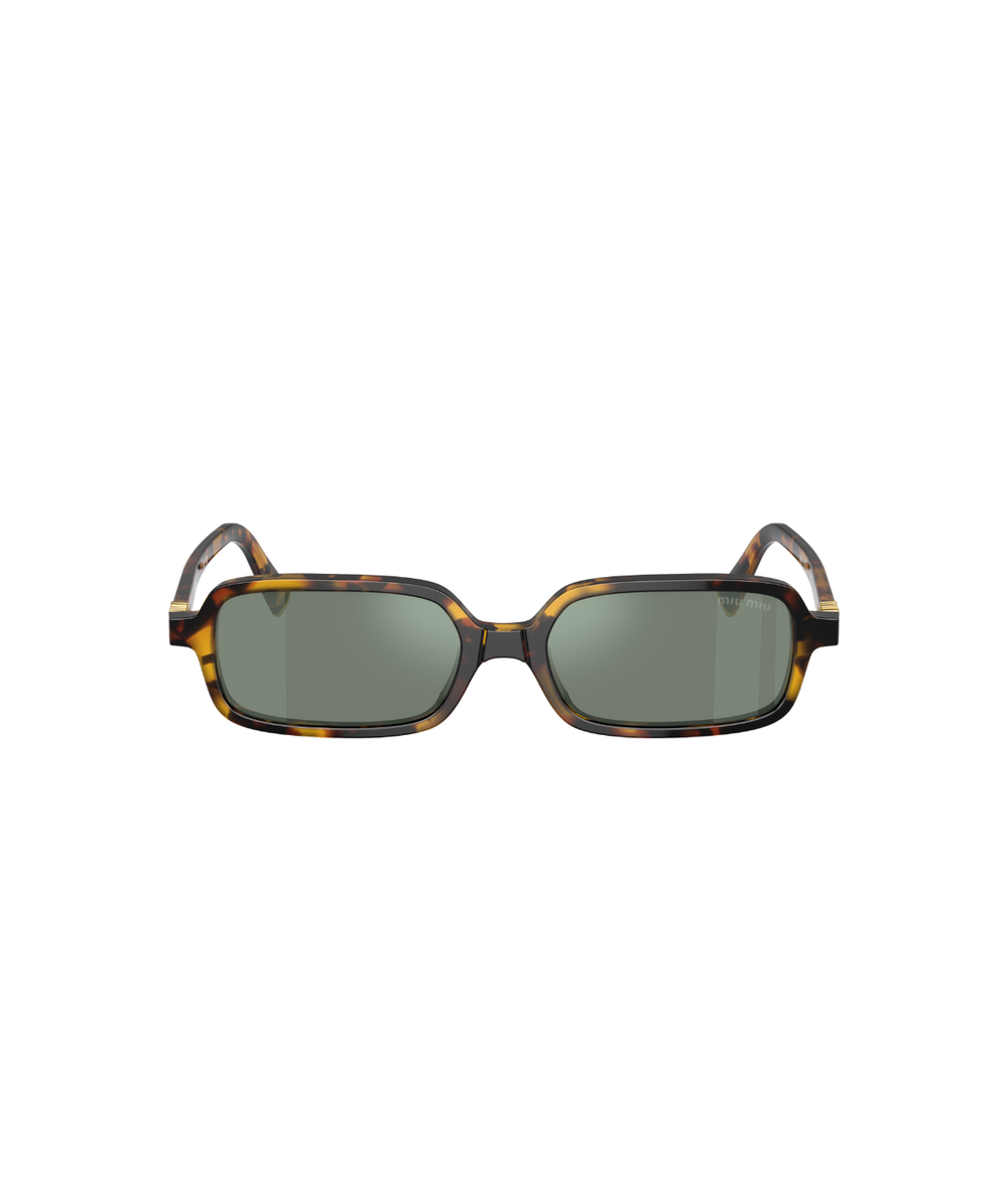 Honey havana-Green mirror internal silver