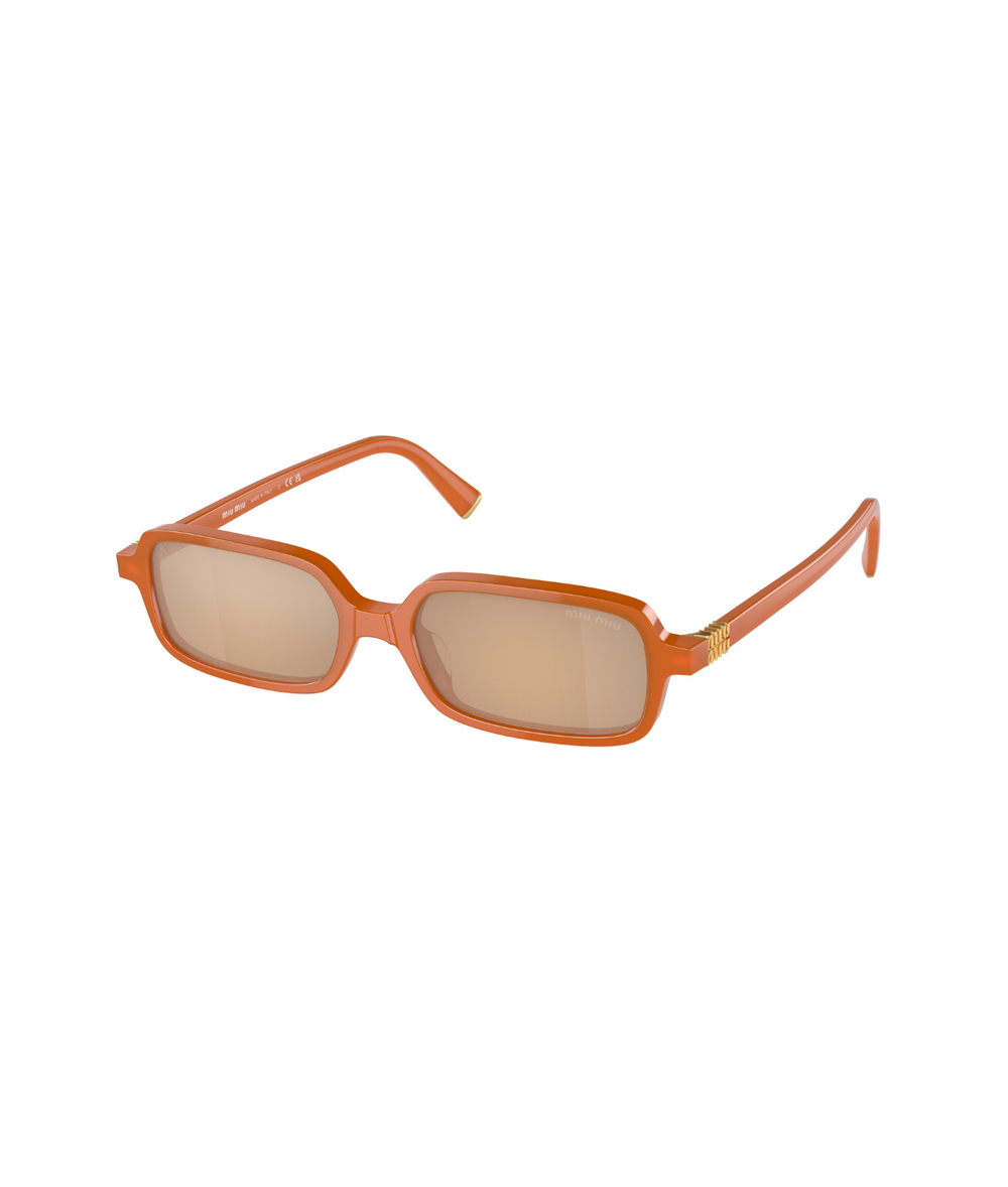Turmeric opal-Light orange mirror silver