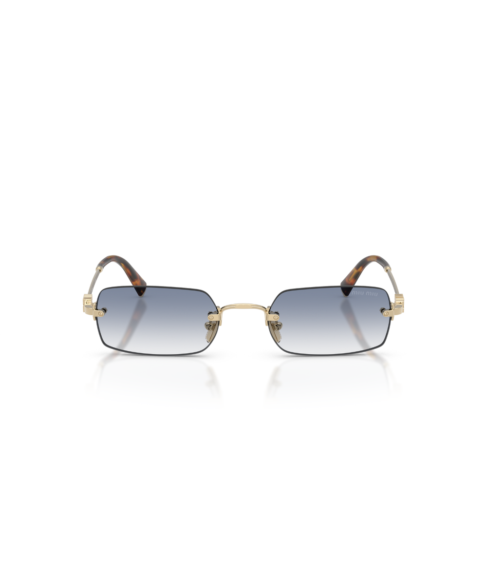 Pale Gold-Clear Gradient Light Blue