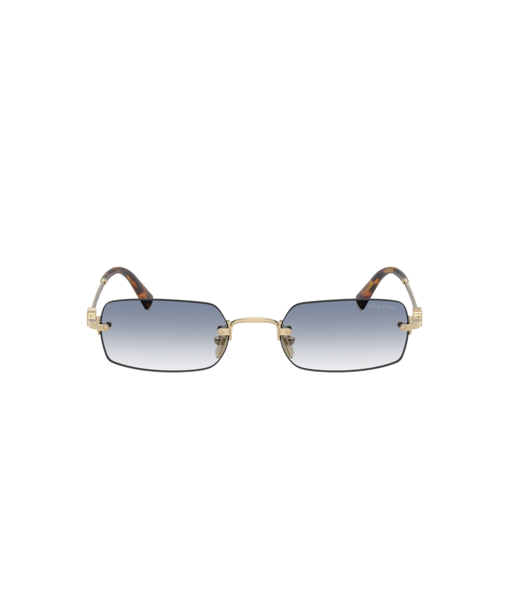 Pale Gold-Clear Gradient Light Blue