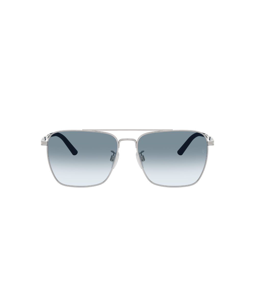 Brushed silver-Sky gradient wash to dark