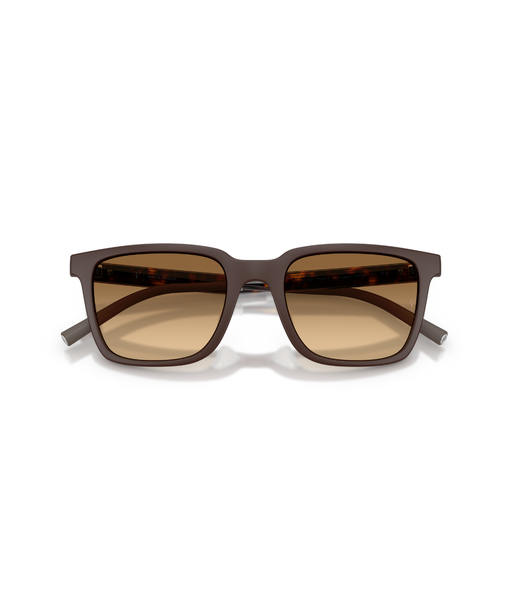Semi-matte dark brown-Saddle gradient wash to dark