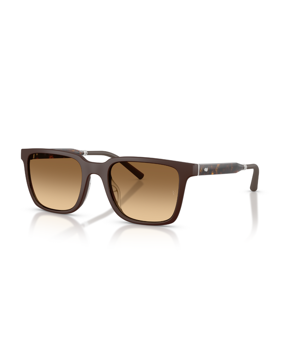 Semi-matte dark brown-Saddle gradient wash to dark