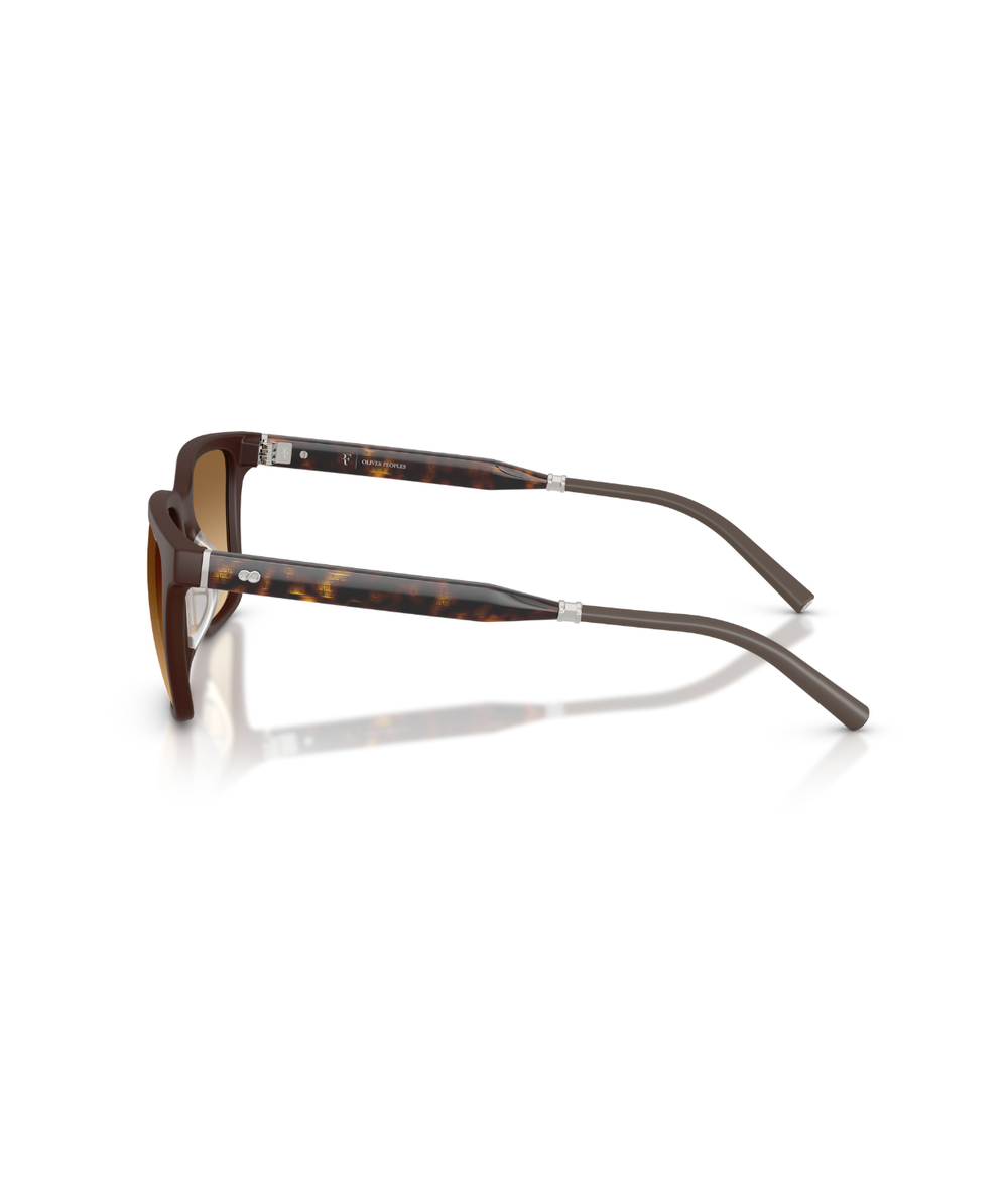 Semi-matte dark brown-Saddle gradient wash to dark