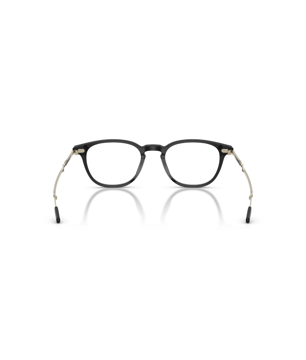 Semi-matte black/brushed gold