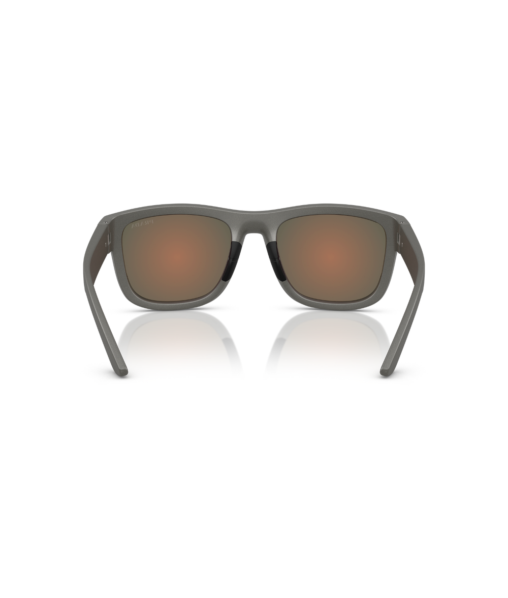 Silver grey-Brown mirror orange