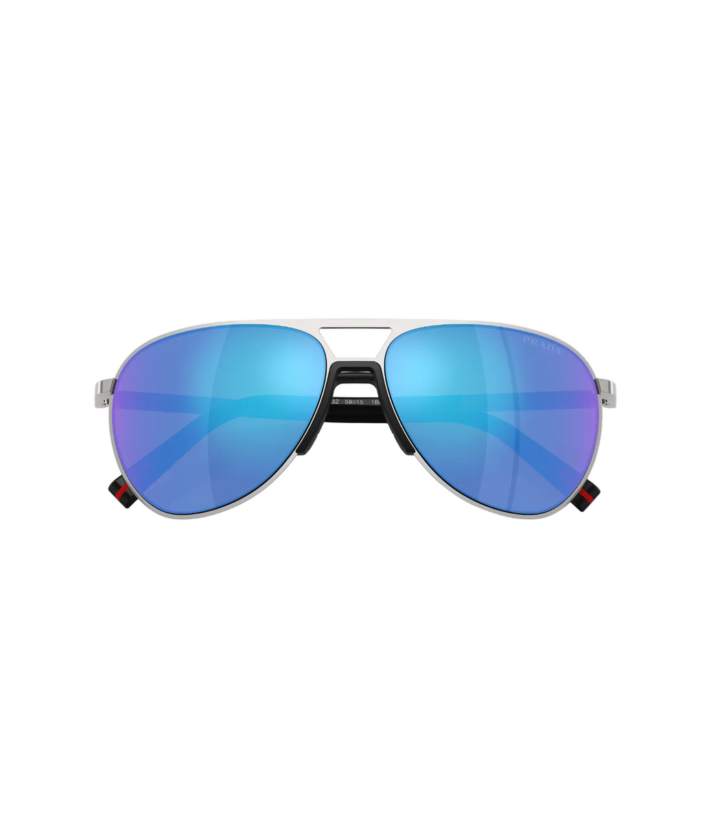 Silver-Light green mirror blue