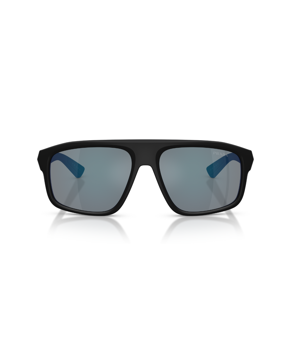Matte black-Dark grey mirror blue/red