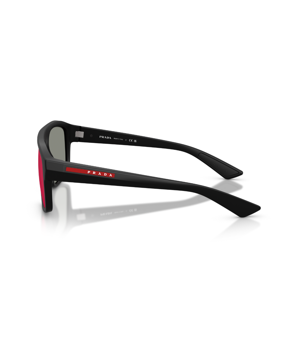 Matte black-Dark grey mirror blue/red