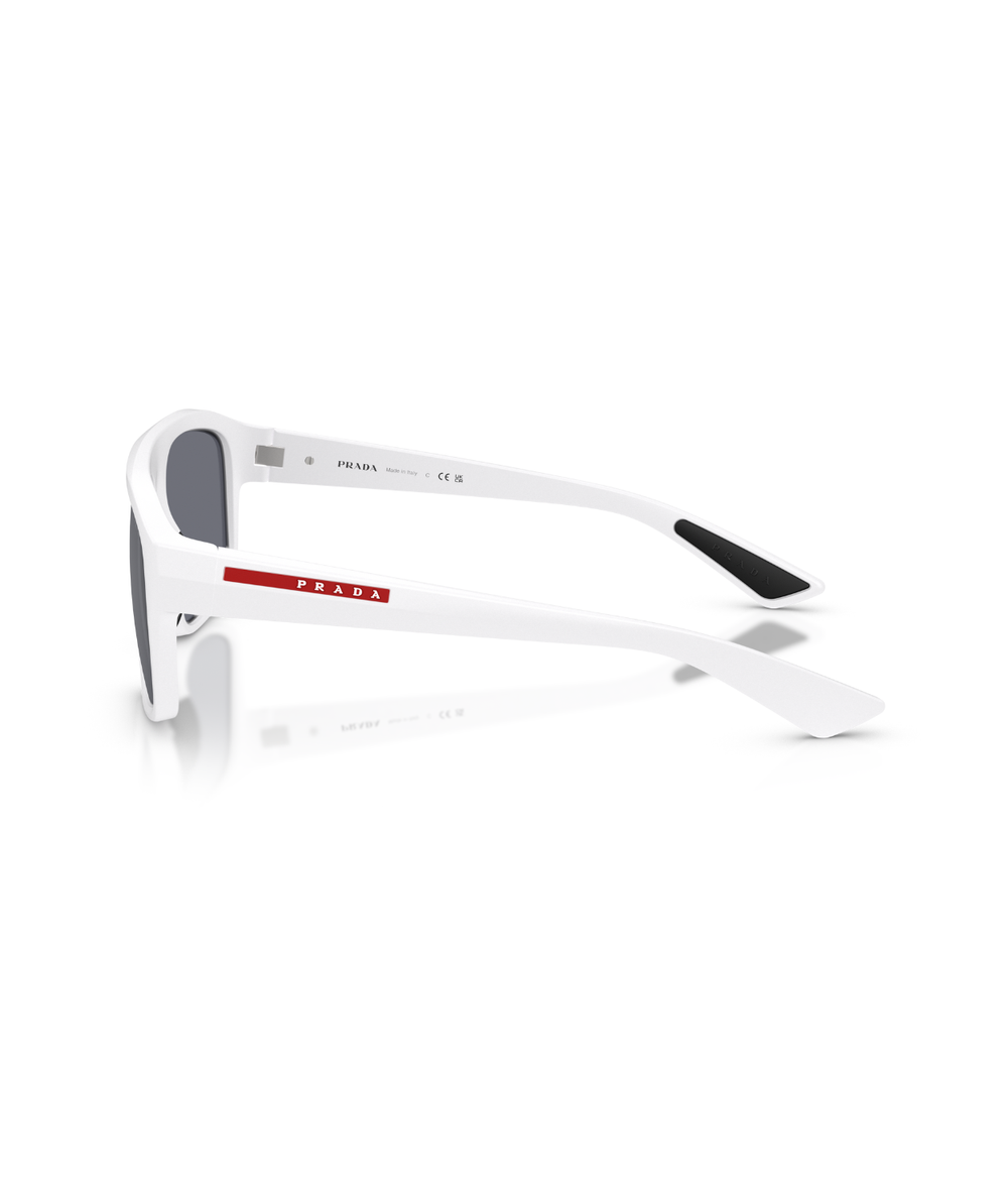 Matte white-Light blue mirror silver