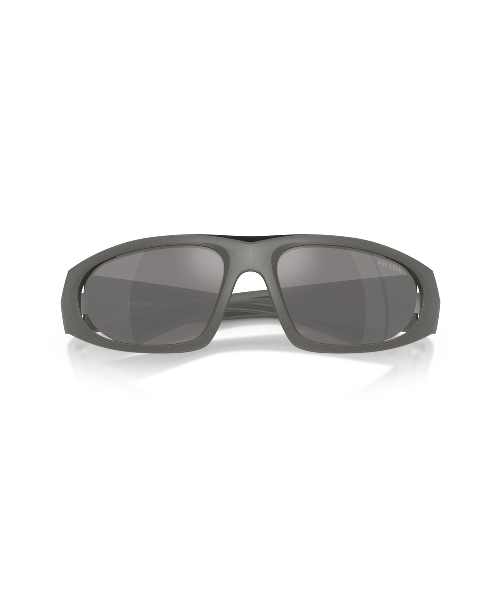 Metal grey-Dark grey mirror orange
