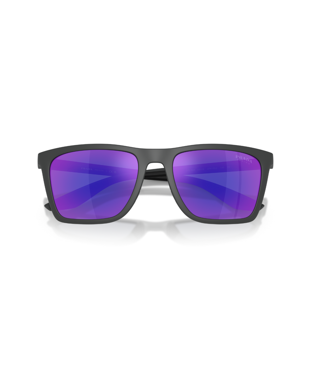 Rubber grey-Dark blue mirror violet