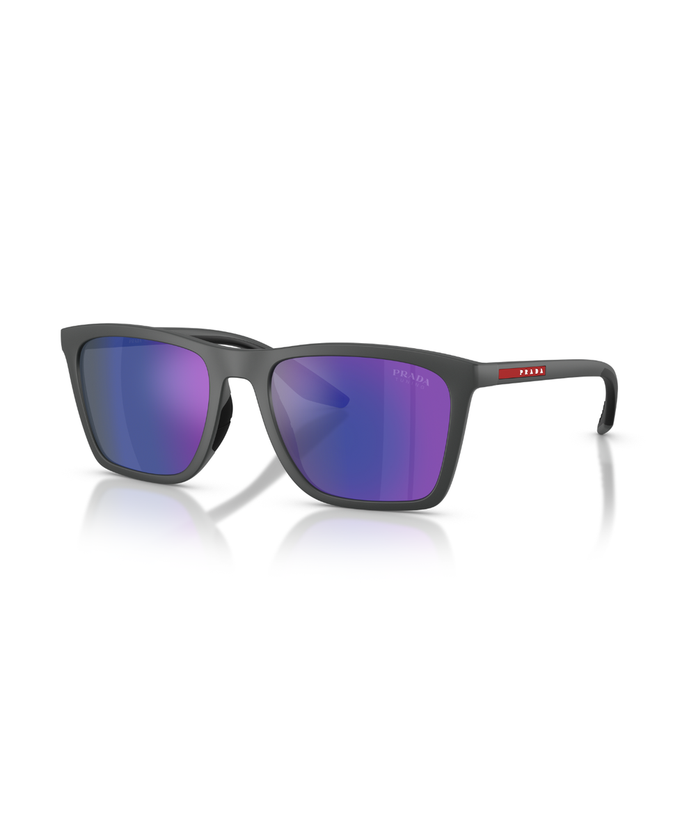 Rubber grey-Dark blue mirror violet